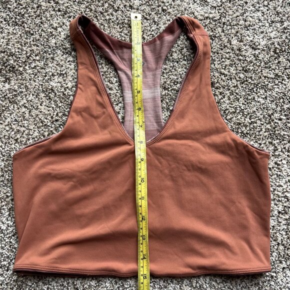 Bundle Prana crop top reversible XS brown, sports bra apron crop top XS green - Picture 4 of 11